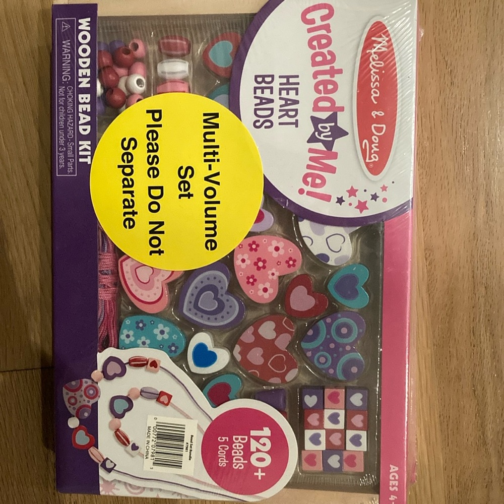 Melissa & Doug wooden bead kit (2 pack) ages 4+